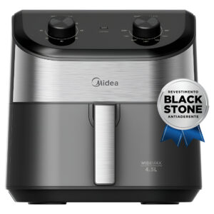 Fritadeira Air Fryer 4,5l Widemax Com Interior De Alumínio 1500w Midea | Parcelamento sem juros