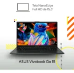 Notebook ASUS Vivobook Go 15 E1504FA-NJ836W AMD Ryzen 5 7520U 2,8 GHz 8GB 512GB SSD Windows 11 Home 15,6" Full Hd Preto - Imagem 5