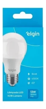 Kit 20 Lâmpadas Led 12w Bulbo Bivolt Branca Fria 6500k Elgin - Imagem 6
