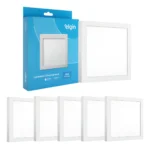 Kit 5 Painel Plafon Led Elgin 24w Sobrepor Quadrado Bivolt 110v/220v (bivolt) Branco