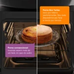 Fogão 5 Bocas Continental Preto Mesa De Vidro Fc5gb - Bivolt 110v/220v - Imagem 8