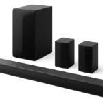 Barra de som LG S60tr 440w com subwoofer sem fio Amv, cor preta