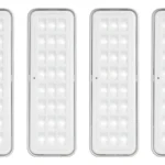 Kit 04 luminárias de emergência 30 leds Elgin 6500k cinza