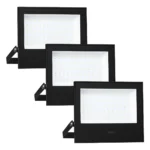 Kit 3 Refletores Led 100w Holofote Bivolt Branco Frio Elgin 110v/220v (bivolt) Preto Branco-frio