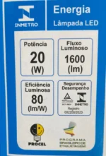 Kit 50 Lâmpadas Led Bulbo 20w Elgin Branca Fria 6500k Bivolt Branco-frio - Imagem 5