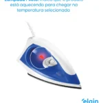 Ferro Passar Roupa A Seco Antiaderente Force Plus Elgin Cor Branco/Azul