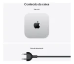 Mac Mini Chip M4 Apple com CPU 10 núcleos GPU 10 núcleos Neural Engine 16 núcleos Memória unificada 16 GB e SSD 512 GB Distribuidor Autorizado - Distribuidor Autorizado - Imagem 8