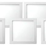 Kit 5 Plafon De Led Embutir Quadrado 18w 4000k Bivolt Elgin 127/220v Branco