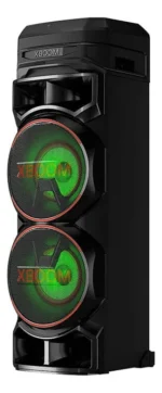 Torre de Som LG XBOOM Graves Potentes, Função DJ, Diversas Conexões, Bass Boost, Iluminação Colorida, Karaokê, Party Speaker - RNC9