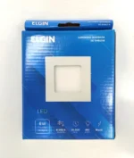 Luminária Led Paflon Quadrada Embutir 6w 6500k Bivolt Elgin - Imagem 5