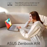 Notebook Asus Zenbook Snapdragon X1 26 100 32gb Ram 1tb W11 Zabriskie Beige - Imagem 9