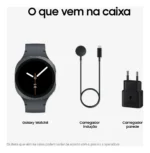Samsung Galaxy Watch8 Smartwatch 44mm Lte, Galaxy Ai Preto Grafite Grafite - Imagem 7