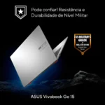 Notebook Asus Vivobook Go E1504GA Intel Core I3 N305 4Gb Ram 256Gb Ssd Linux Keepos Tela 15,6 Fhd Silver - Nj447 - Imagem 9