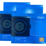 Kit 2x Eco Spot Preto Elgin 3w Quadrado Preto 3000k