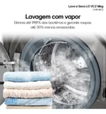 Lava E Seca Smart LG Vc2 14kg Inox Look Com Inteligência Artificial - Imagem 2