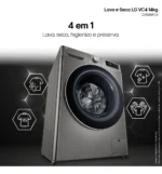Lava e Seca Smart LG Vc4 Inox 14kg Cv5014pc4 IA - Imagem 6