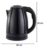 Chaleira Elétrica Jarra 2 Litros 110v Preta 1200w Elgin Cor Preto - Imagem 4