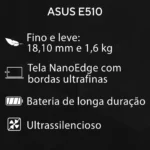 Notebook ASUS Vivobook Go 15 E510KA Intel Celeron Dual Core N4500 4GB Ram 128GB EMMC Windows 11 Home 15,60" HD Black - BR808WS - Imagem 2