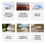 Aspirador De Pó Xiaomi H40 10000 Pa Robot White White Mop Branco 127v - Imagem 3
