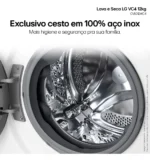 Lava E Seca Lg Smart Vc4 12kg Branca Com Inteligência Artifi 220v Branco - Imagem 8
