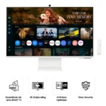 Smart Monitor Samsung M8 32 4k Plataforma Tizen Tap View Usb-c 65w Usb Hub Hdmi Bluetooth Branco - Imagem 4