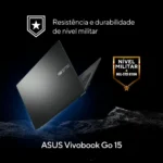 Notebook ASUS Vivobook Go 15 E1504FA-NJ836W AMD Ryzen 5 7520U 2,8 GHz 8GB 512GB SSD Windows 11 Home 15,6" Full Hd Preto - Imagem 7