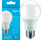 Kit Com 10 Lâmpadas Led 9w 3000k Branca Morna Elgin 127v Branco-quente