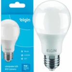 Kit Com 10 Lâmpadas Led 9w 3000k Branca Morna Elgin 127v Branco-quente