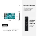 Combo Samsung Vision Ai Tv 75 Qled 4k + Soundbar Hw-b450f - Imagem 4