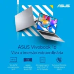 Notebook Asus Vivobook 16 Intel Core I7 1355U 16GB RAM 1TB SSD Windows 11 Home Tela 16 Fhd Cool Silver – X1605VA-MB764W - Imagem 3