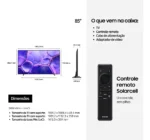 Smart Tv U8600f Crystal Uhd 4k 85 Preto Samsung Bivolt - Imagem 7