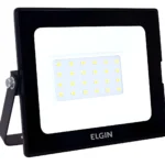 Refletor Elgin 30w Led Branco Frio 6500k 127/220v Preto Branco