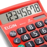Calculadora Elgin Mv-4131 Mv-4133 De Mesa 8 Dígitos Vermelho - Imagem 2