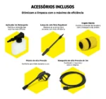 Lavadora de Alta pressão Kärcher Prática Black 1500PSI 1400W 127v - Imagem 10
