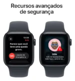 Apple Watch SE 3 GPS • Caixa meia-noite de alumínio – 44 mm • Pulseira esportiva meia-noite – M/G - Imagem 7