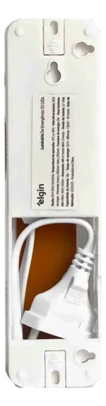 Luz De Emergência Luminária 30 Leds 2w Recarregável - Elgin Branco 127/220v - Imagem 4