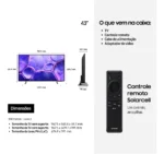 Samsung Smart Tv 43 Crystal Uhd 4k U8600f 2025 - Imagem 7