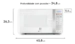 Micro-ondas Electrolux 20L Branco com Função Tira Odor e Descongelar MTO30 - Imagem 3
