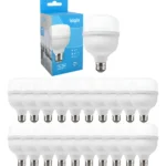 Kit 50 Lâmpadas Led Bulbo 20w Elgin Branca Fria 6500k Bivolt Branco-frio