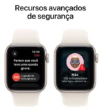 Apple Watch SE 3 GPS + Cellular • Caixa estelar de alumínio – 44 mm • Pulseira esportiva estelar – P/M - Distribuidor Autorizado - Imagem 7