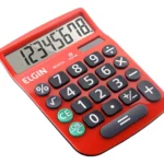 Calculadora Elgin Mv-4131 De Mesa 8 Dígitos Vermelho Vermelho