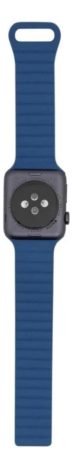 Kit Pulseira Double Para Apple Watch 42 À 49 Mm Cinza E Azul Cinza - Imagem 8