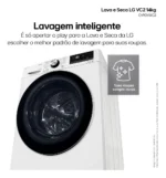 Lava E Seca Smart LG Vc2 14kg Branca Cv9014wc2 Cor Branco - Imagem 4