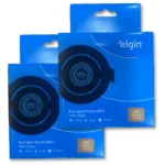 Kit 2x Eco Spot Preto Elgin 3w Redondo 3000k Bivolt 3v Branco