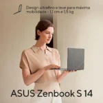 Notebook Asus Zenbook S14 Oled Ux5406sa Intel Core Ultra 7 256V 16gb Ram 1tb Ssd Windows 11 Home Tela 14 Fhd 120hz Gray - Pz176w - Imagem 6