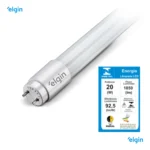 Kit 10 Lâmpadas Led Tubular T8 120cm 20w Bivolt 6500k Elgin 127/220v Branco-frio - Imagem 4