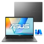 Notebook ASUS Vivobook S14 AI PC, Intel Core Ultra 5, 32GB RAM, 1TB SSD, Windows 11 Home, Tela 14" IPS, Matte Gray - S3407CA-LY115W