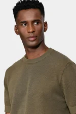 Tricot Aramis Manga Curta Algodão Piquet Oliva - Imagem 3