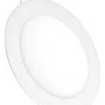 Painel Luminária Plafon Redondo Led Embutir 12w 6500k Elgin Estrutura Branco