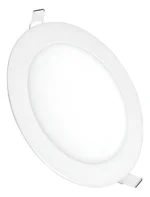 Painel Luminária Plafon Redondo Led Embutir 12w 6500k Elgin Estrutura Branco